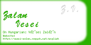 zalan vesei business card